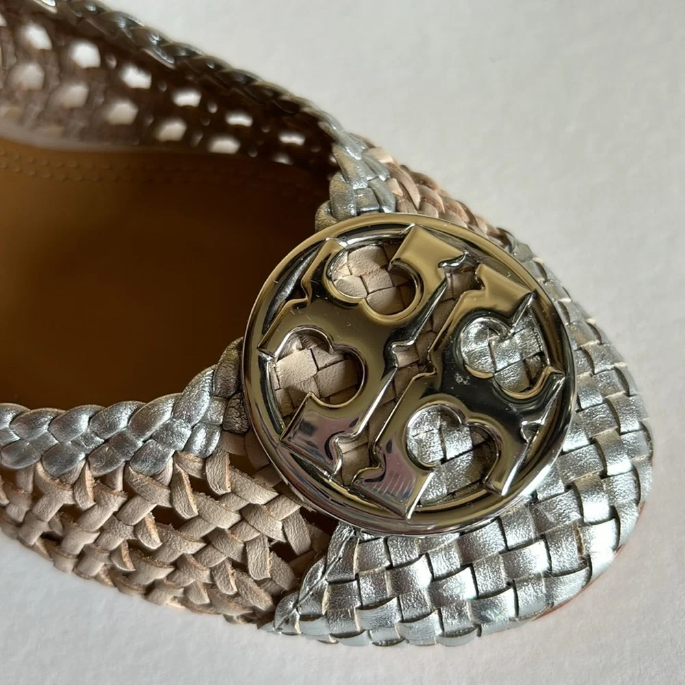 Tory Burch Chelsea Woven Cap Toe Ballet